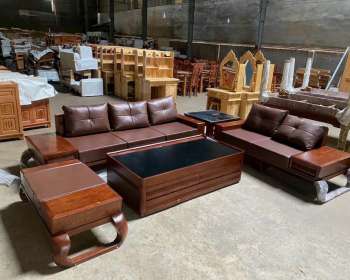 Khám phá sự hoàn hảo: Sofa 2 văng chân xoắn gỗ sồi Nga đỉnh cao thẩm mỹ 2023 SF100